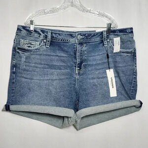 Vigoss Women's Size 22 Heritage Fit Mid Rise Shorts Cuffed Summer Casual